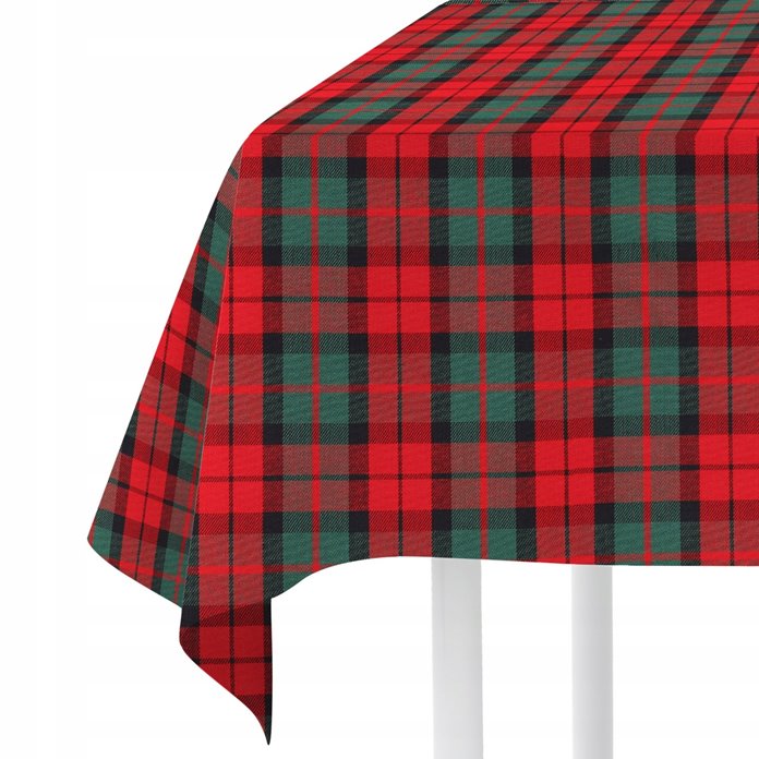 Obrus w kratę Tartan święta Bawełna Świąteczny130x180 bawełniany Homla