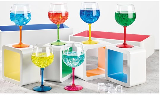 Kieliszek plastikowy do aperol pomarańczowy 550 ml